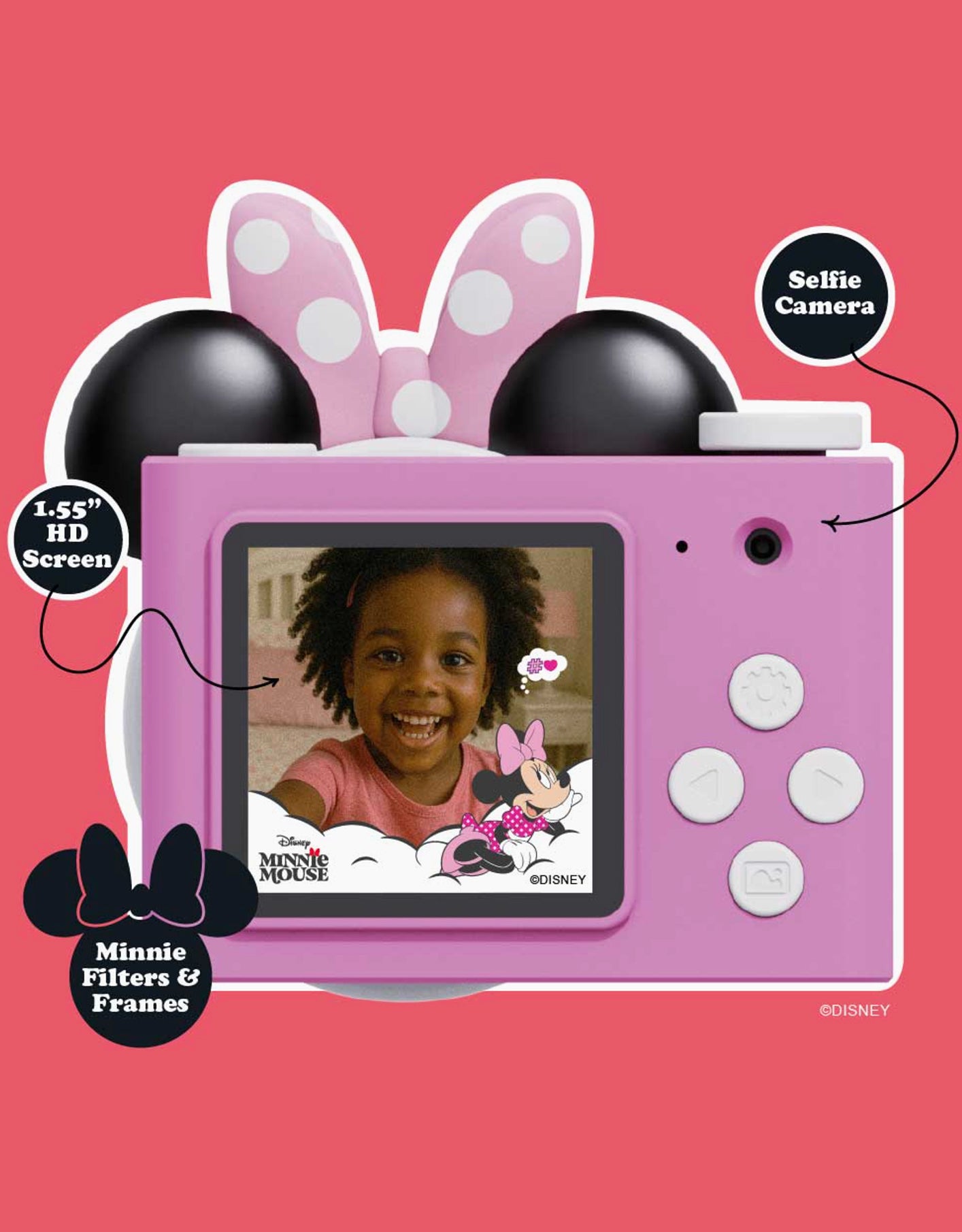 Mini Fotocamera Digitale Disney Minnie Mouse Kiimento