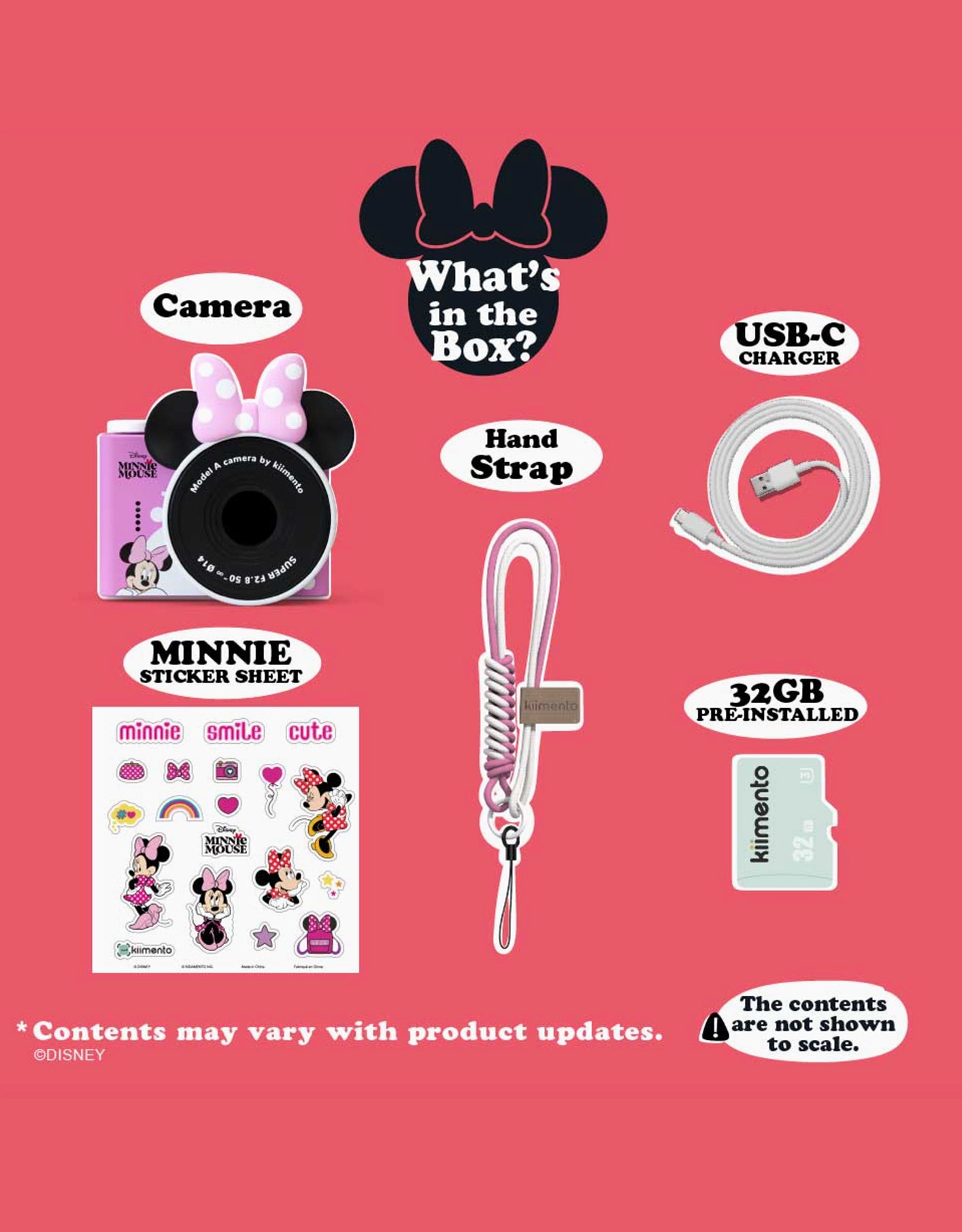 Mini Fotocamera Digitale Disney Minnie Mouse Kiimento