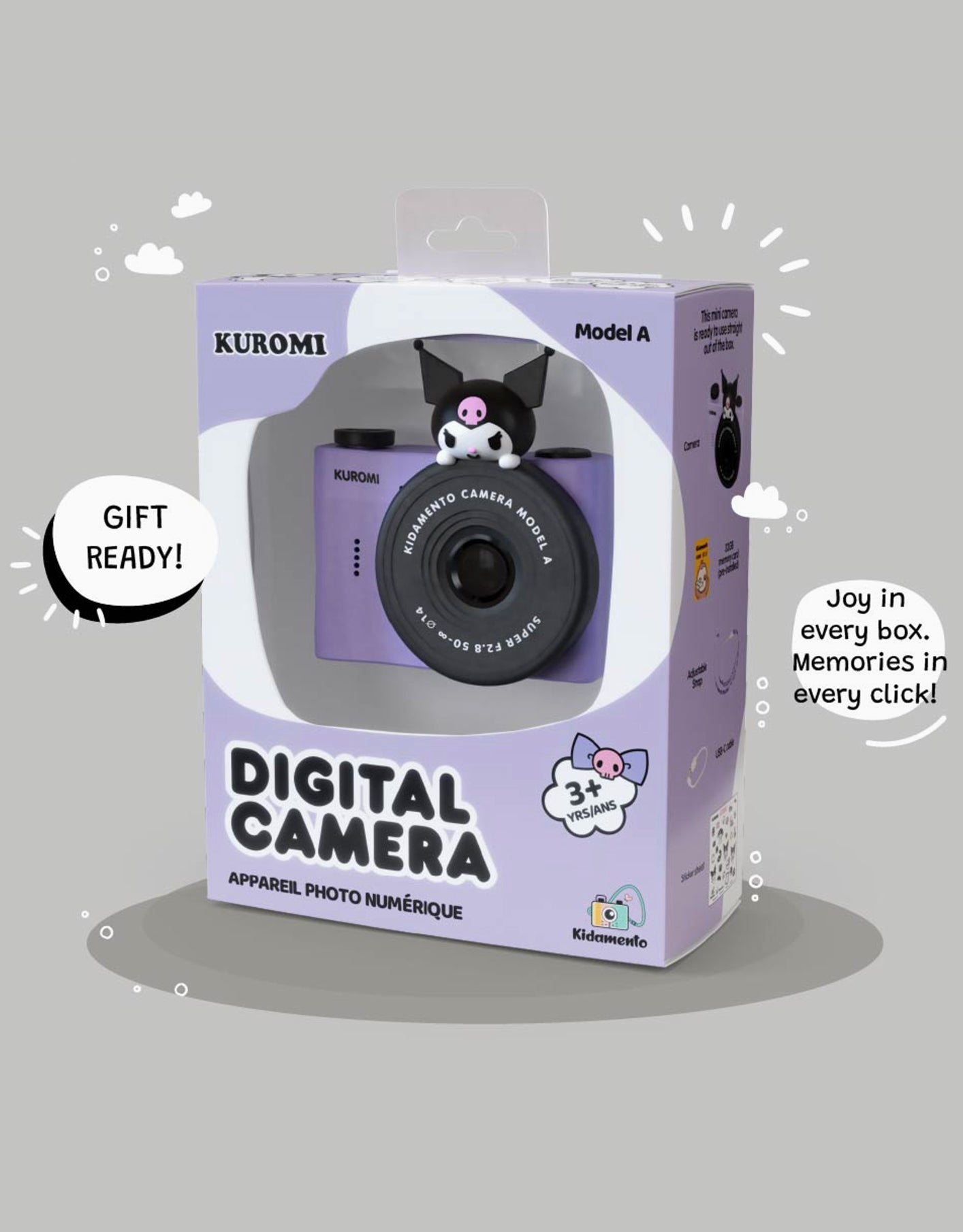 Mini Fotocamera Digitale Sanrio Kuromi Kiimento