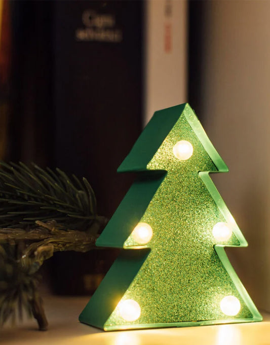 Mini Luce Decorativa Glitter Christmas Tree