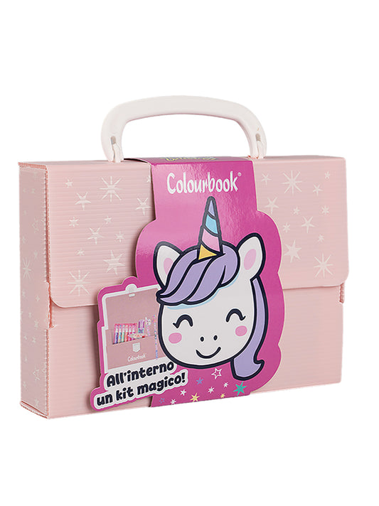Minipoly Unicorn World – Mini Valigetta con Cancelleria Omaggio