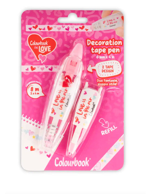 Nastro Decorativo Deco Tape In Love + Refill Colourbook