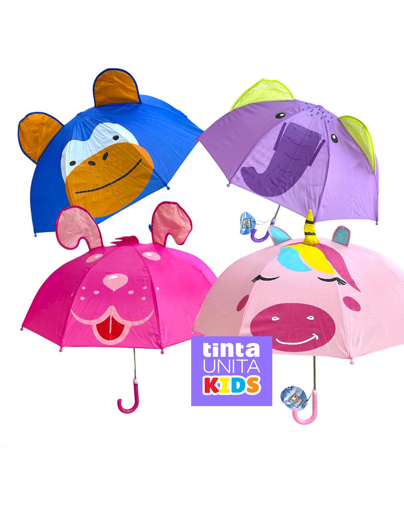 Ombrello 3D Tinta Unita Kids