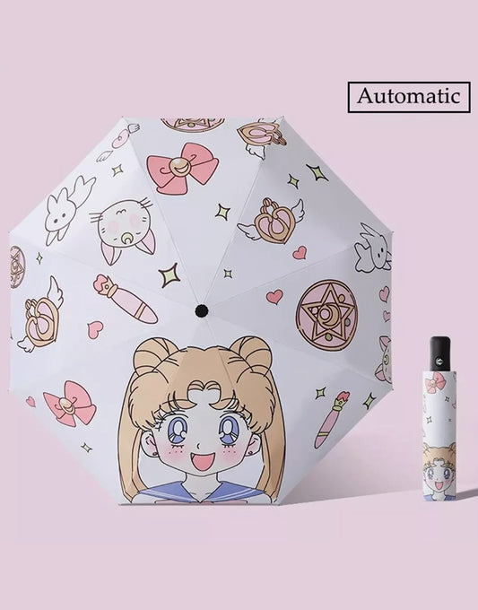 Ombrello Sailor Moon Usagi - Automatico, Antipioggia e Protezione UV