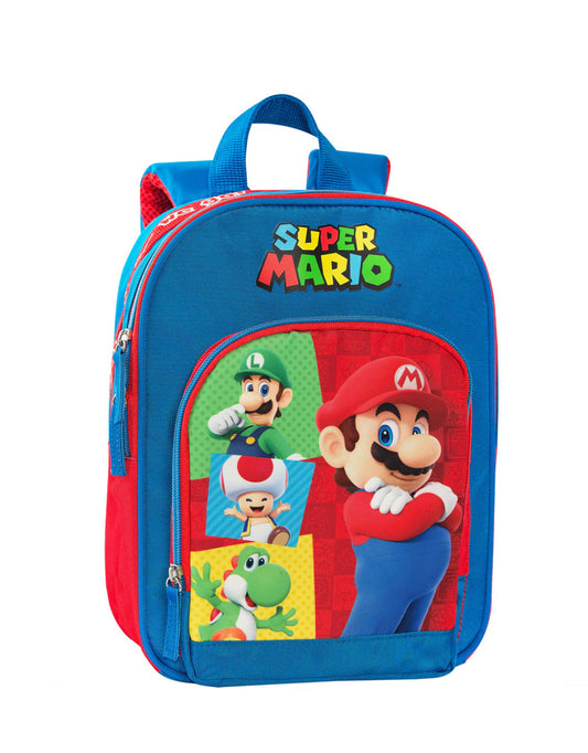 Zaino Asilo Super Mario Rosso/Blu – Ufficiale Panini 25/26