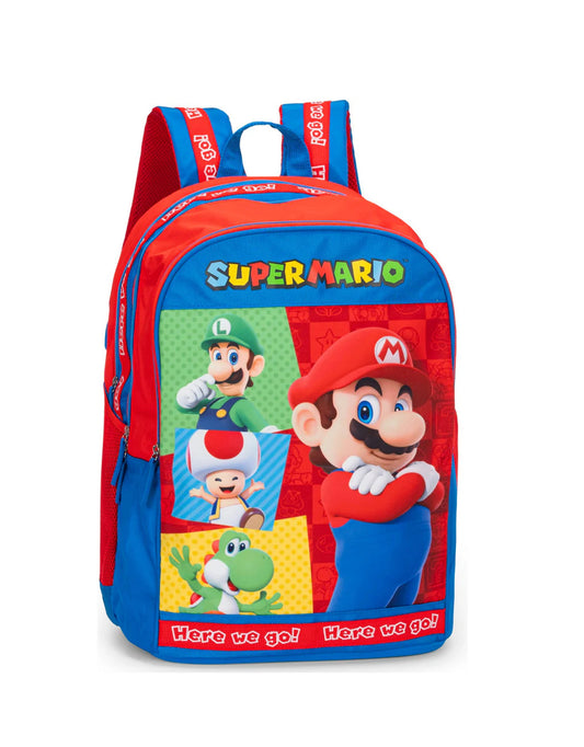 Zaino Organizzato Super Mario Rosso/Blu - Franco Cosimo Panini Editore