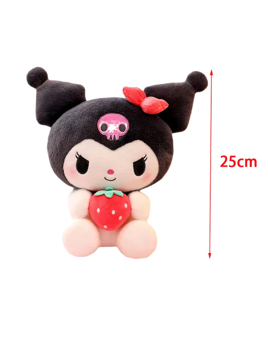 Peluche Kuromi Sanrio 25 cm - Morbido e Cuddly Compagno da Collezione