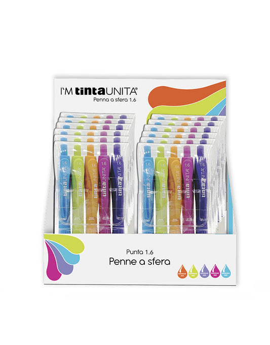 Penna a Sfera I’AM TintaUNITA – Set da 5 Penne con Punta da 1,6 mm