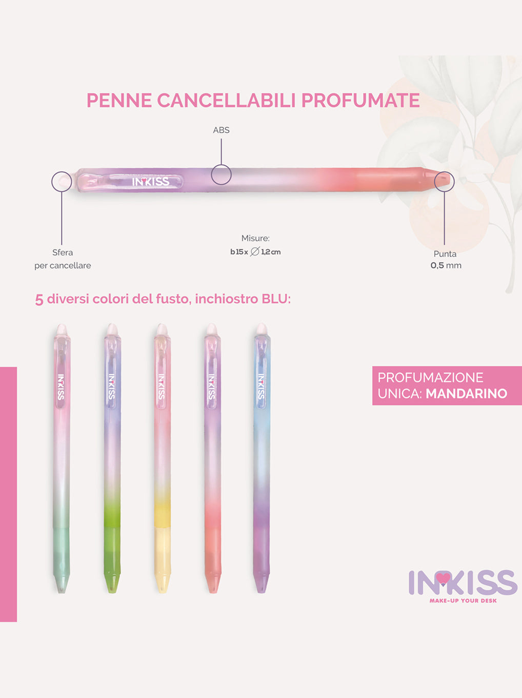 Penna Cancellabile Profumata INKISS – Giochi Preziosi