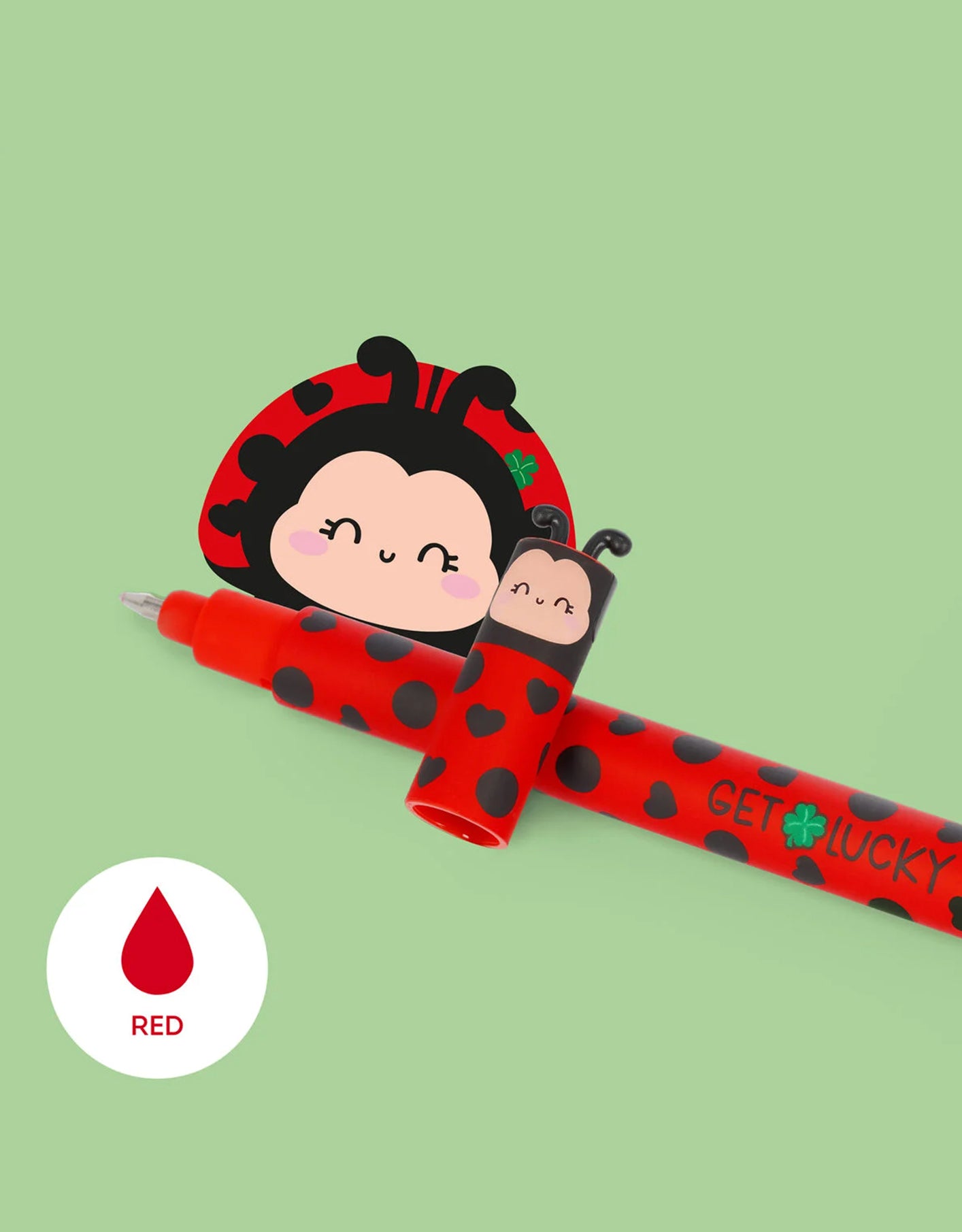 Penna Gel Cancellabile Ladybug "Get Lucky" – Erasable Pen Legami