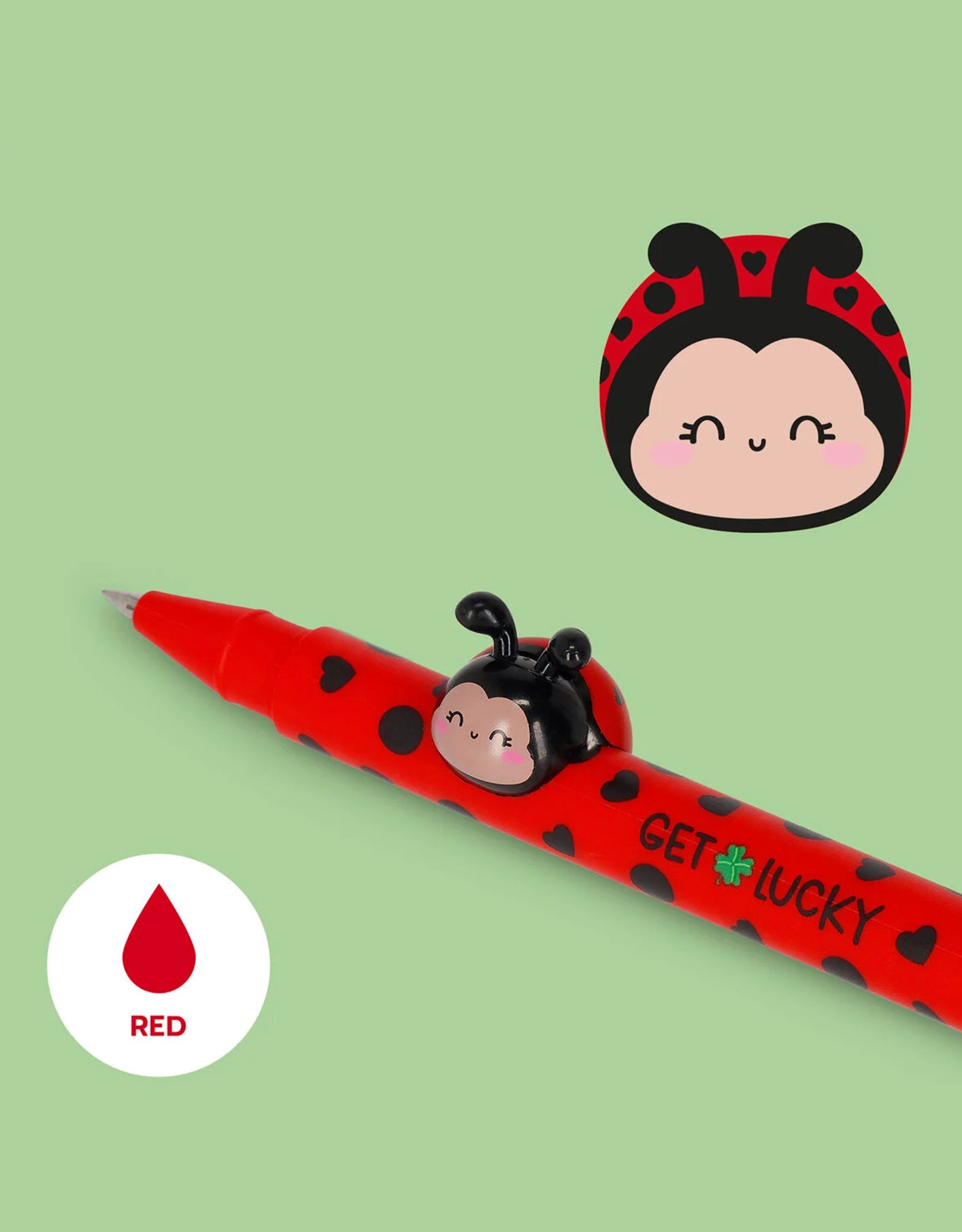 Penna Gel Ladybug “Get Lucky” – Lovely Friends Legami