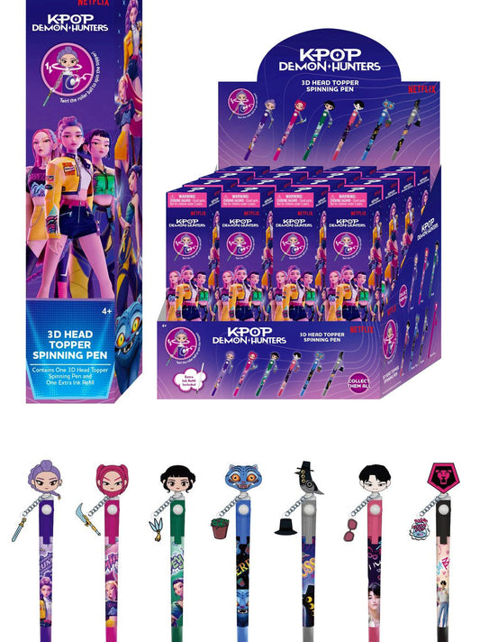 Penna K-Pop Demon Hunters con Topper 3D – Blind Box Monogram