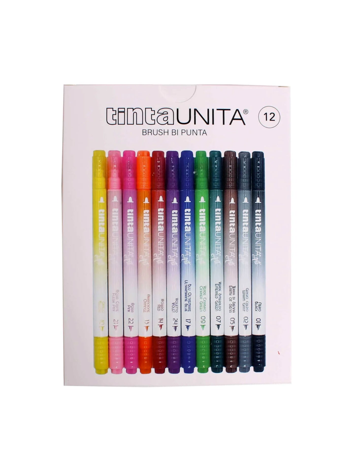 Pennarelli Brush Bi Punta Tinta Unita
