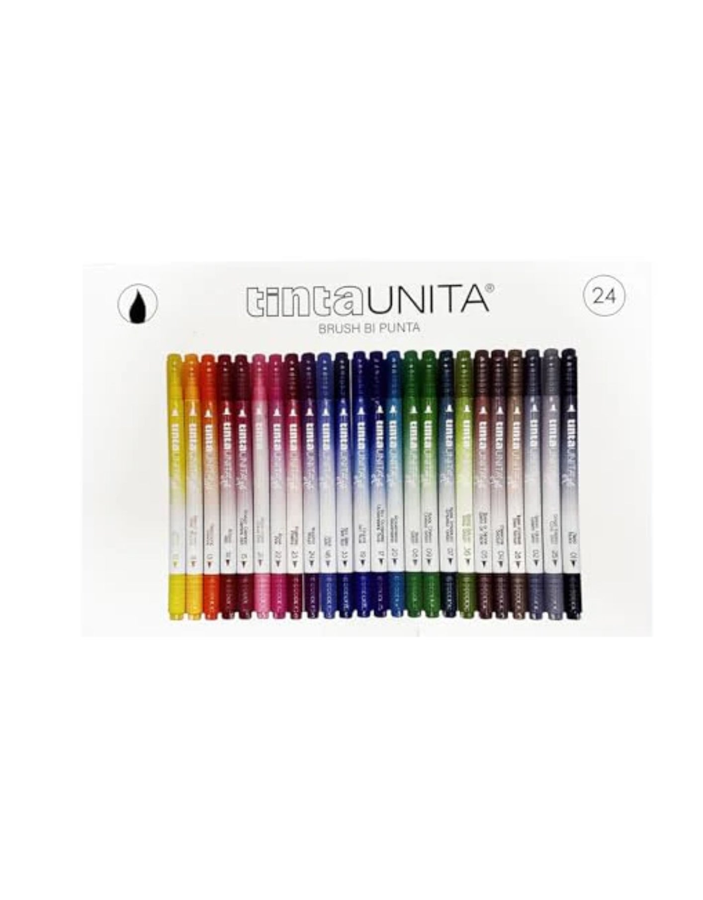 Pennarelli Brush Bi Punta Tinta Unita