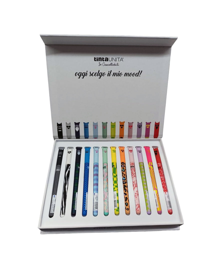 Penne Cancellabili Fashion Pen Tinta Unita - Box Regalo