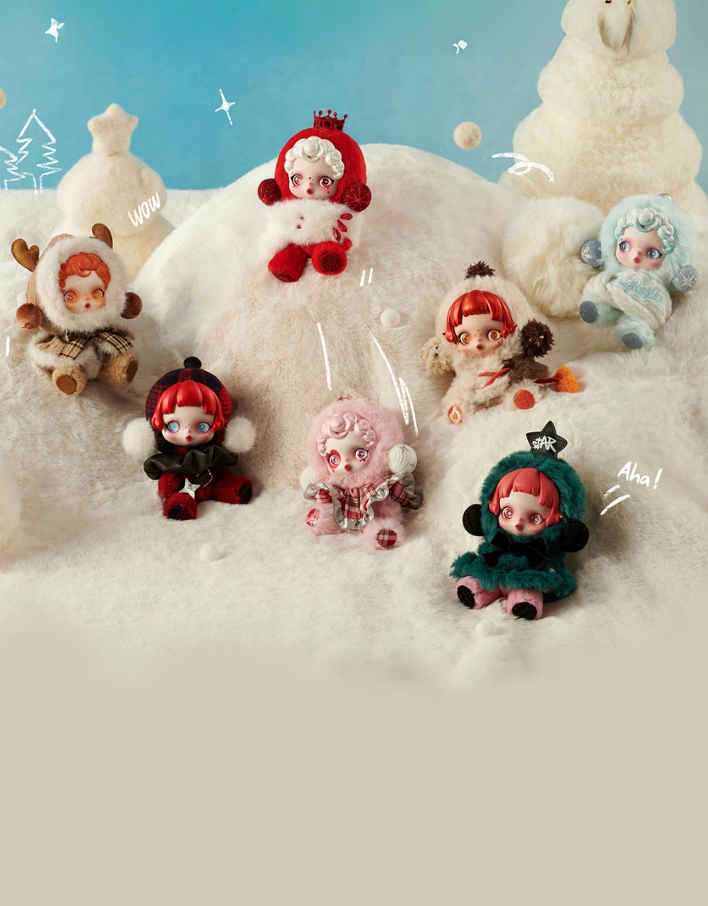 Pop Mart SKULLPANDA Winter Symphony Series – Plush Blind Box