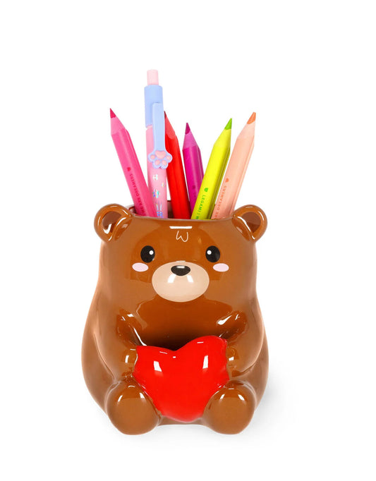 Portapenne in Ceramica “Teddy Bear” – Desk Friends Legami