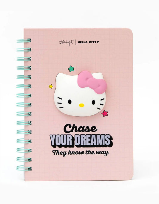 Quaderno A5 con Squishy Hello Kitty – Chase Your Dreams | Mr. Wonderful