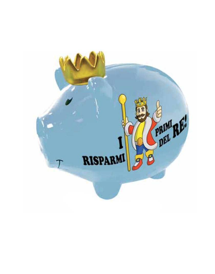 Salvadanaio Porky-Bank "Risparmi del Re"