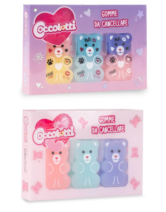 Set 3 Gomme da Cancellare Coccolotti – Colourbook