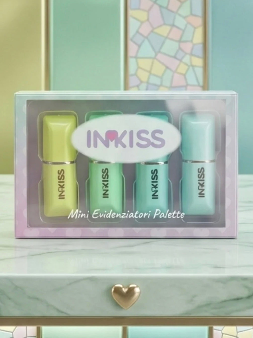 Set 4 Mini Evidenziatori Rossetto Inkiss Giochi Preziosi