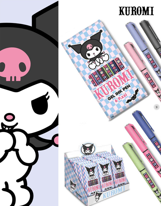 Set 6 Penne Gel Sanrio – Kuromi | Giochi Preziosi