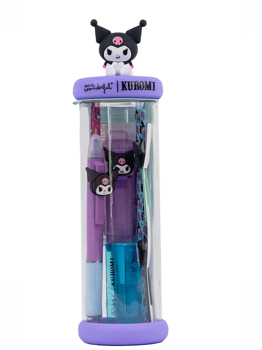 Set di scrittura con charm Kuromi Mr. Wonderful