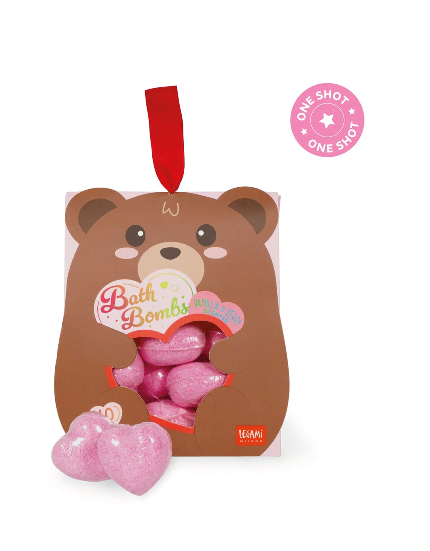 Set di 10 Bombe da Bagno a Cuore – Bath Bombs Legami