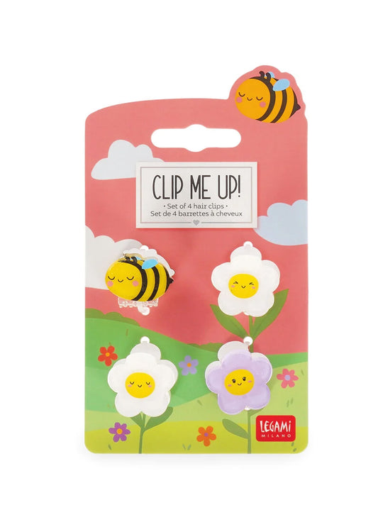 Set 4 Mini Mollette per Capelli Bee – Clip Me Up! Legami