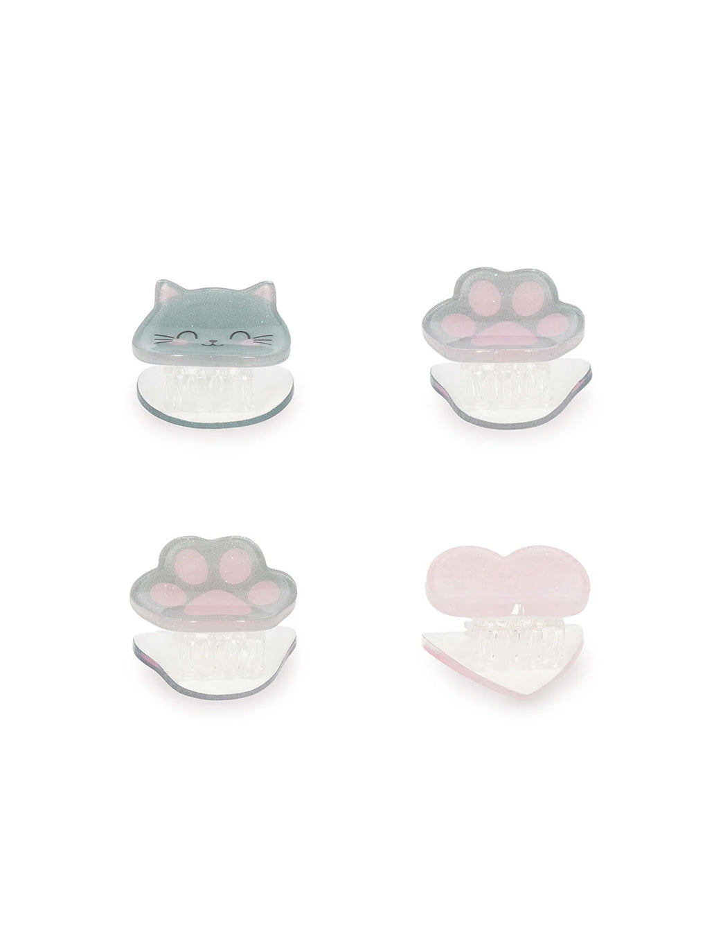Set 4 Mini Mollette per Capelli Kitty – Clip Me Up! Legami