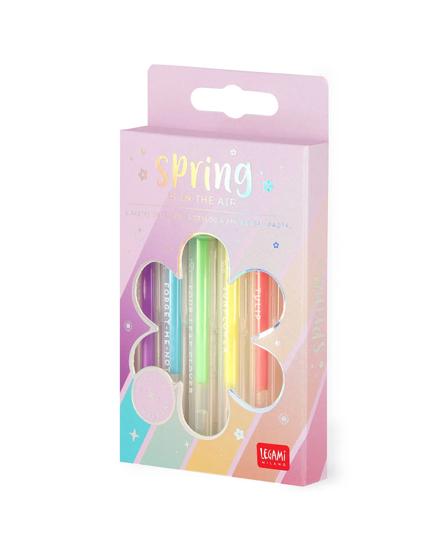 Set di 6 Penne Gel Pastello - Spring is in The Air di Legami