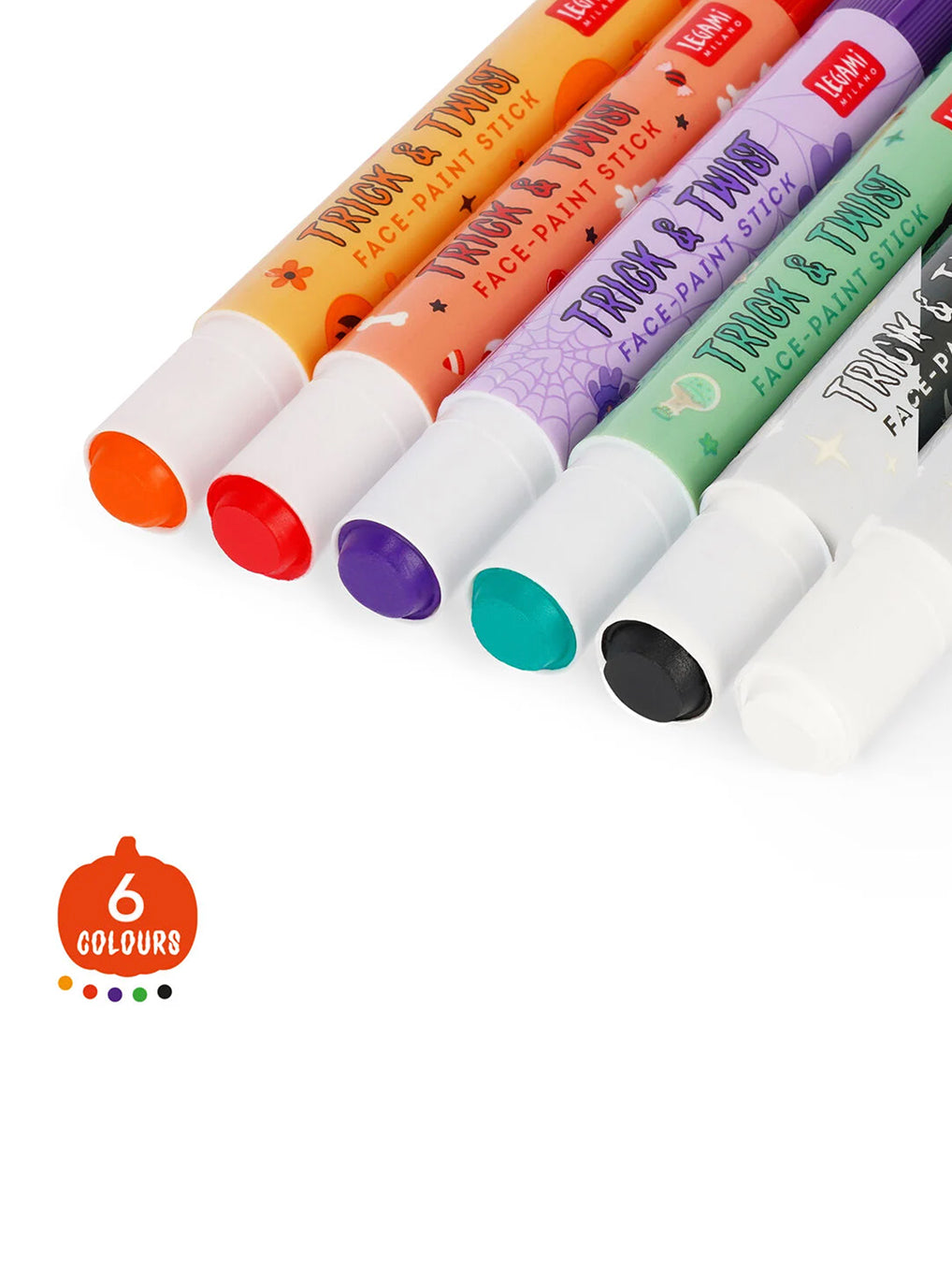 Set di 6 Trucchi Viso in Stick Trick & Twist Legami – Kit Trucco Halloween