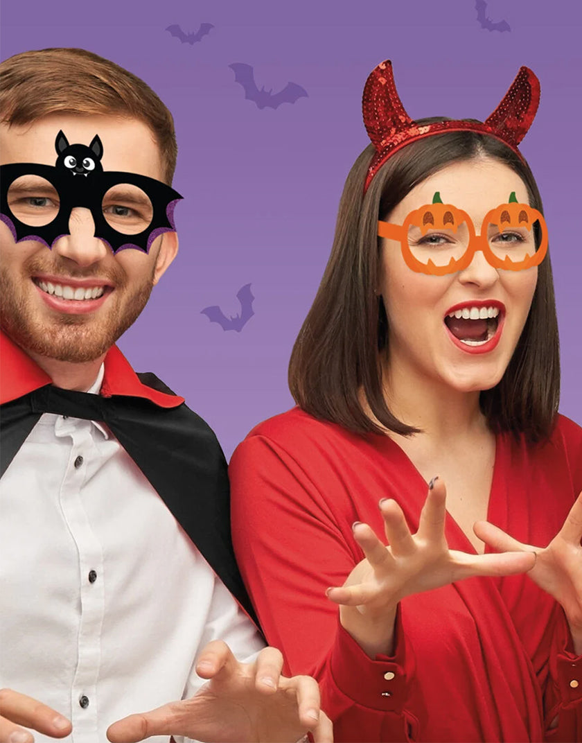 Set di 8 Occhiali in Carta Legami - Accessori Divertenti per la Notte di Halloween