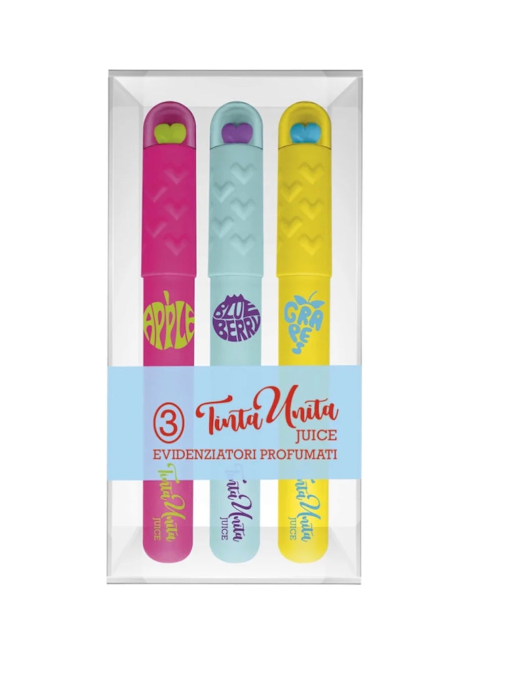 Set Evidenziatori Heart Profumati - Tinta Unita Juice