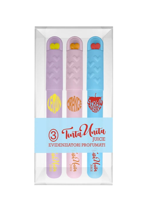 Set Evidenziatori Heart Profumati - Tinta Unita Juice