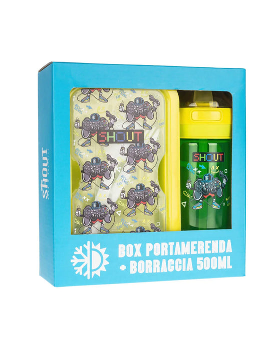Set Portamerenda + Borraccia Shout Gamer – Maricart