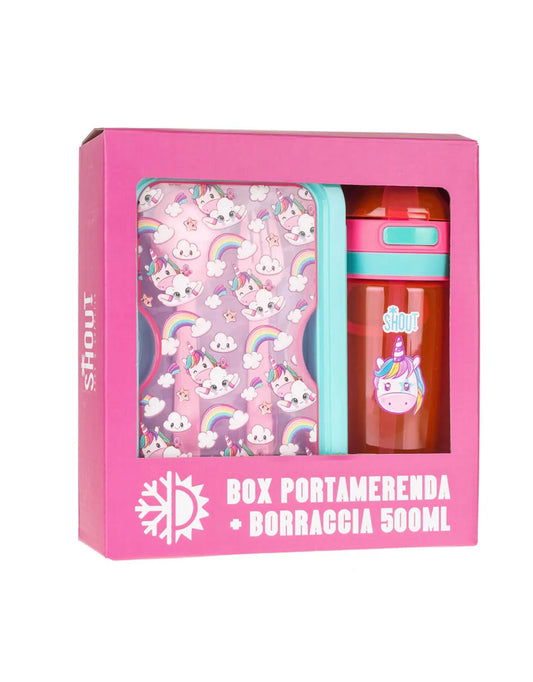 Set Portamerenda + Borraccia Shout Magic Unicorn – Maricart