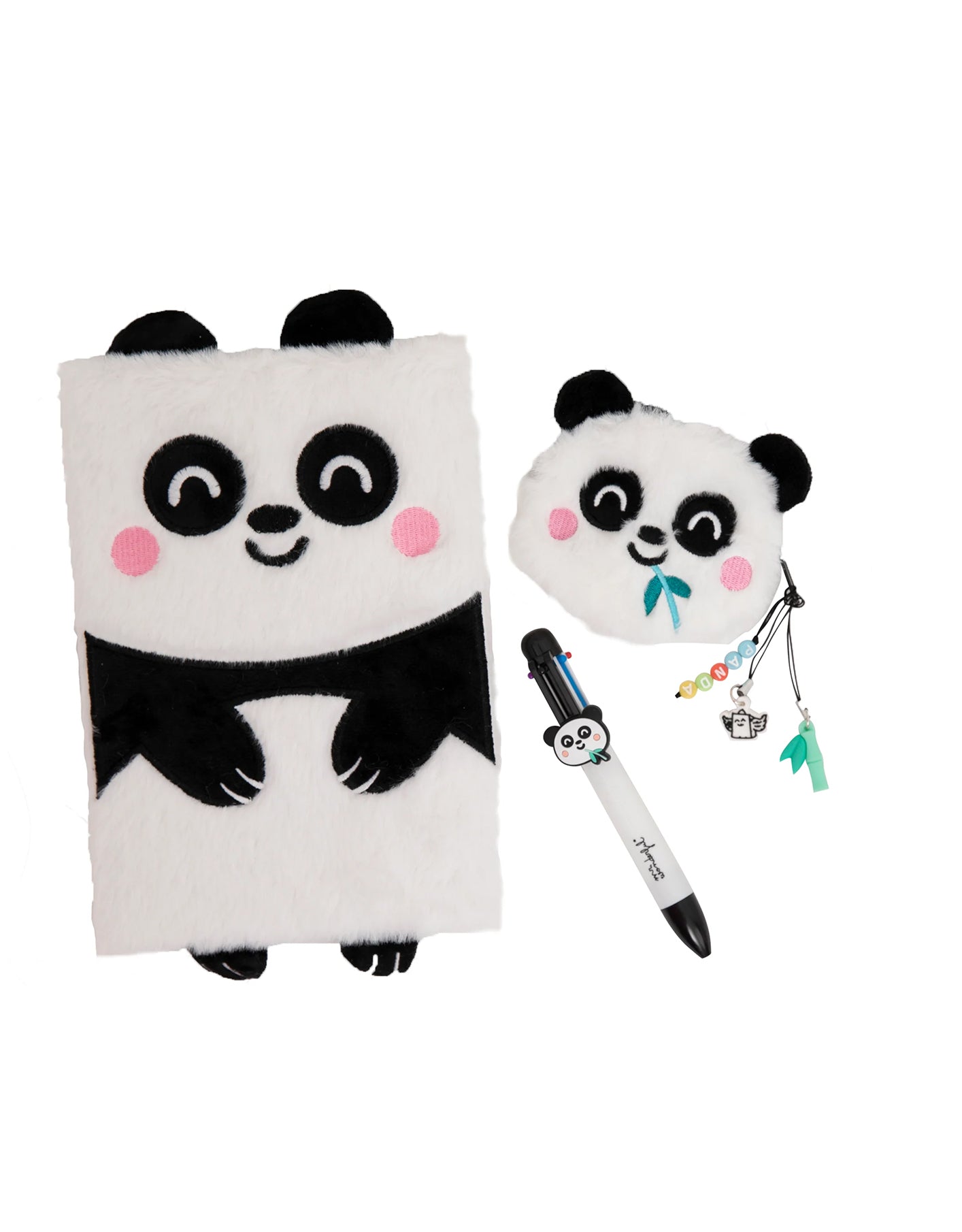 Set Quaderno A5 + Portamonete + Penna Multicolore Panda - Mr. Wonderful