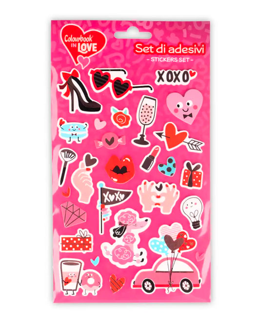 Set Stickers XOXO Colourbook