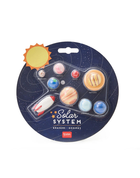 Set di 9 Gomme Solar System - Legami