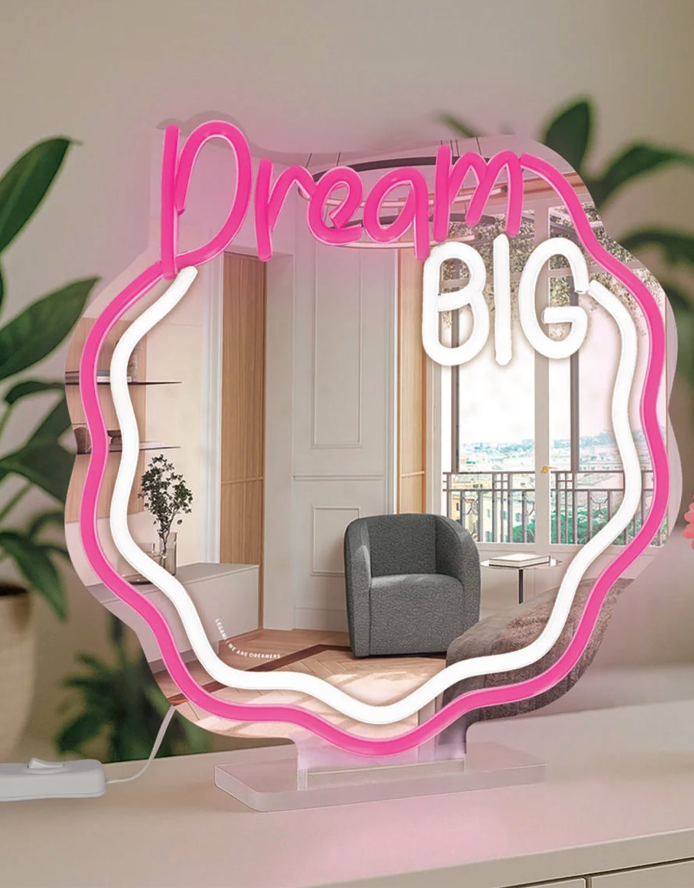 Specchio con Luce LED Effetto Neon It’s a Sign Legami