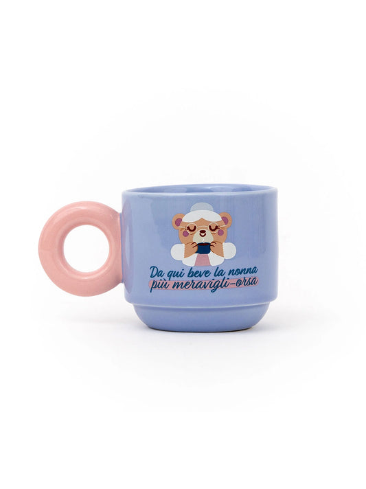 Tazza Impilabile Nonna “Da qui beve la nonna più meravigli-orsa” – Mr. Wonderful