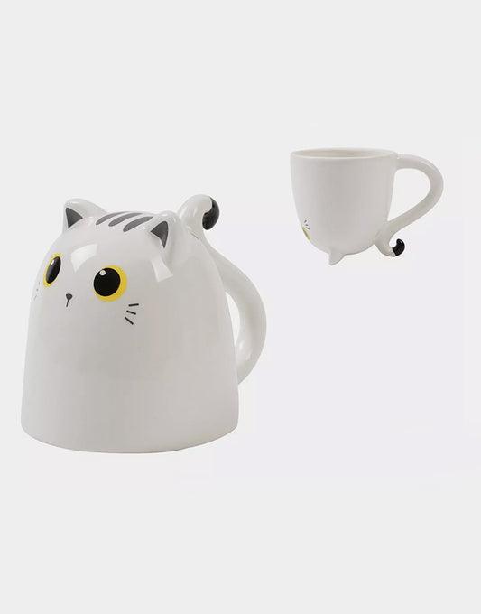 Tazza in Ceramica "Up & Down Cats" Bianco - iTotal (330 ml)