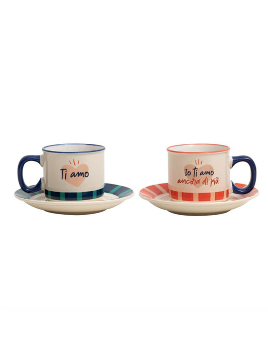 Set di 2 Tazzine Espresso Mr. Wonderful – Per sfoggiare un vero amore