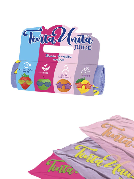 Telo Mare Tinta Unita Juice in Microfibra