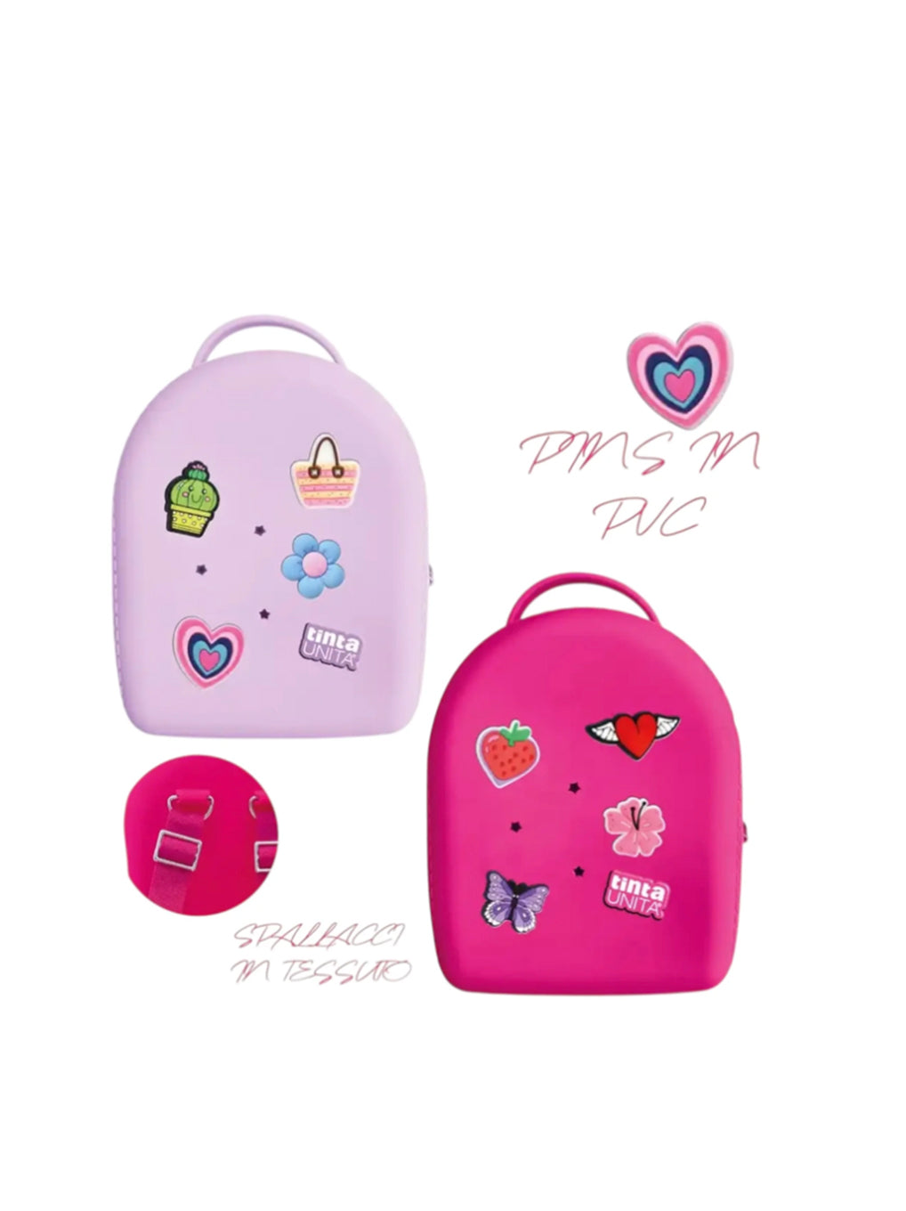 Zainetto in Silicone con Pins - Tinta Unita Click