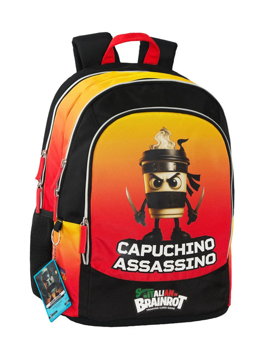 Zaino Organizzato Skifidol Italian Brainrot Cappuccino Assassino