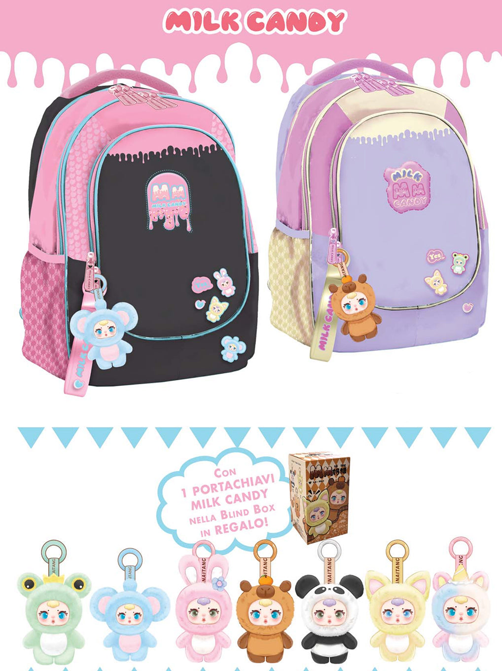 Zaino Ovetto Milk Candy con Blind Box in Omaggio - Maricart