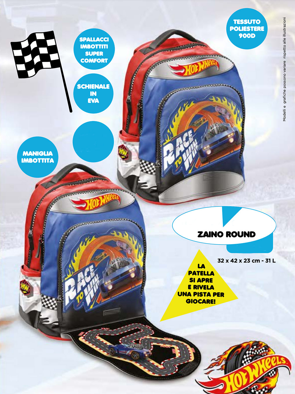 Zaino Round Hot Wheels Giochi Preziosi