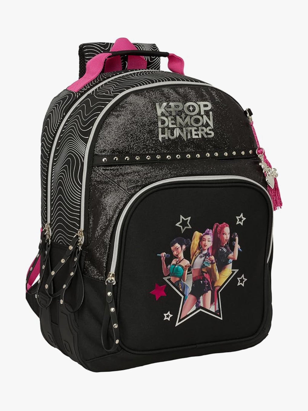 Zaino Scuola 3 Zip K-Pop Energy Demon Hunters
